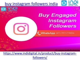How to buy the real instagram followers in india