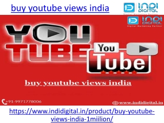 How to buy the real youtube views in India