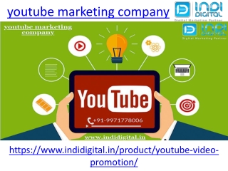 Which is best youtube marketing company in India