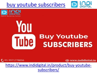 How to buy the active youtube subscribers in India