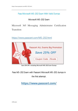 Microsoft MS-202 Exam practice test