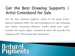 Get the Best Drawing Supports | Artist Greenbord for Sale