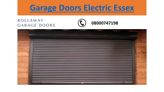 Garage Doors Electric Essex