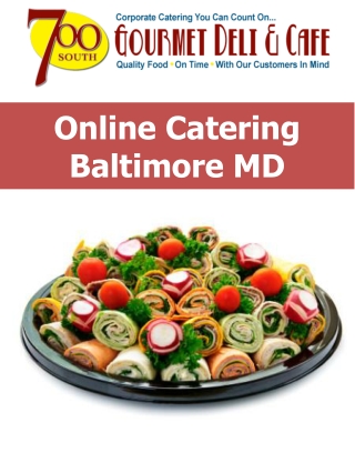 Online Catering Baltimore MD