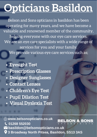 Opticians Basildon