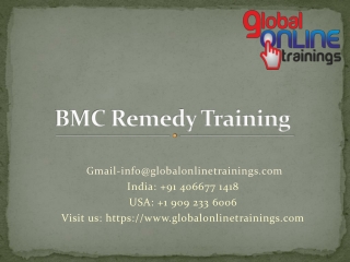 BMC Remedy Training | BMC Remedy ITSM Online Training