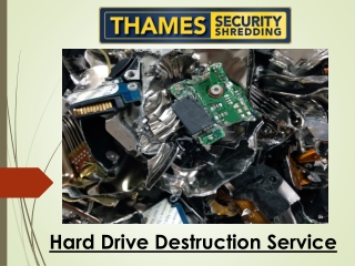 Hard Drive Destruction Service