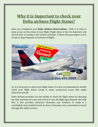 Why It Is Important to check your Delta airlines Flight Status
