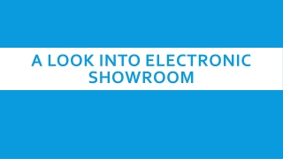 Electronic Showroom