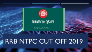 RRB NTPC Cut Off 2019 Pdf, Railway NTPC Minimum Qualifying Marks