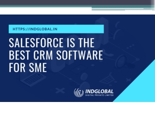 Salesforce is the Best CRM software for SME