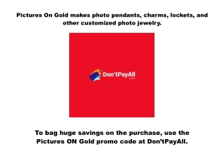 Unlock great discount with Pictures On Gold promo code