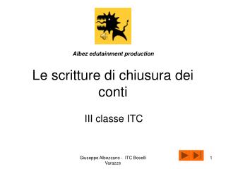 Le scritture di chiusura dei conti