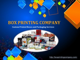 Custom Printed Boxes and Packaging