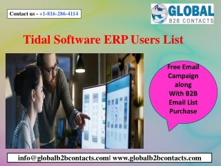 Tidal Software ERP Users List