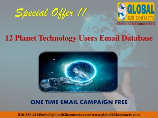 12 Planet Technology Users Email Database