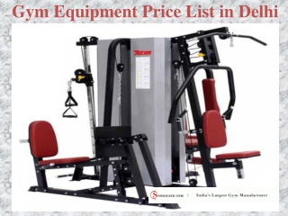 Gym Equipment Price List in Delhi