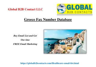 Greece Fax Number Database