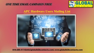 APC Hardware Users Mailing List