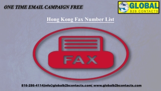 Hong Kong Fax Number List