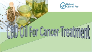 CBD Oil For Cancer Treatment