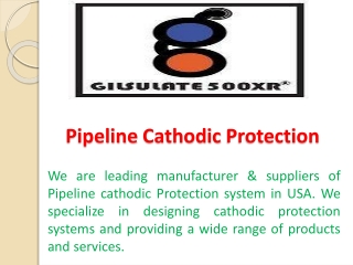 Pipeline Cathodic Protection