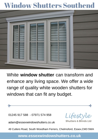 Window Shutters Southend