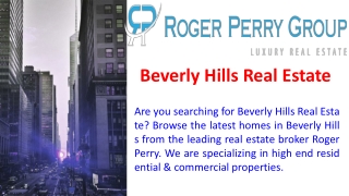 Beverly Hills Real Estate