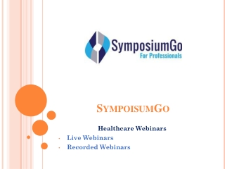 Healthcare Webinar | Medical Updates - SymposiumGo