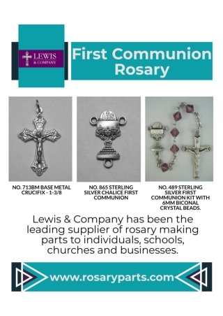 First Communion Rosary