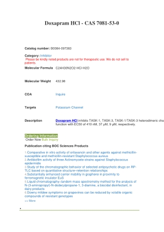 Doxapram HCl
