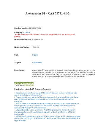 Avermectin B1