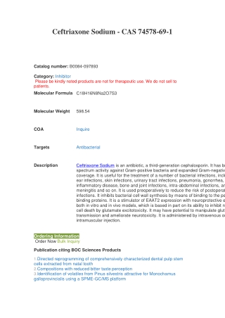 Ceftriaxone Sodium