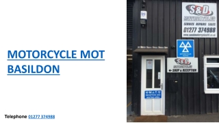 Motorcycle MOT Basildon