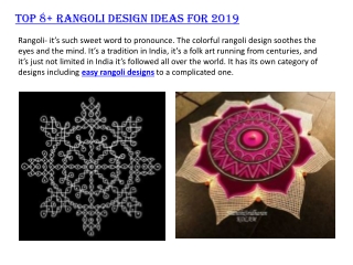 Top Rangoli Designs