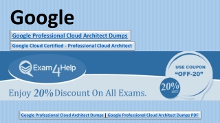 2019 Google Professional Cloud Architect Question | Exam4Help