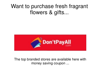 Floral Service at Discount with Blooms Today Coupon