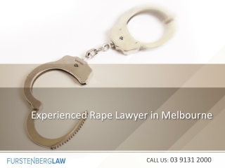 Experienced Rape Lawyer in Melbourne