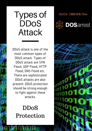 Types of DDoS attack