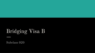 Everything you should know about bridging visa b