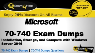 70-740 Real Exam Questions Answers Guaranteed - Exam4Help.com