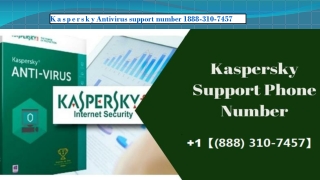 kaspersky antivirus support number 1【(888) 310-7457】