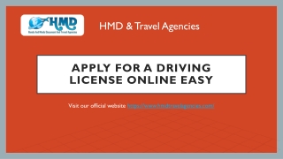 Apply for a driving license online