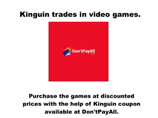 Get Discount on Games Using Kinguin