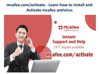 mcafee.com/activate - Learn how to Install and Activate mcafee antivirus