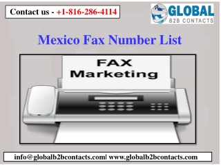 Mexico Fax Number List