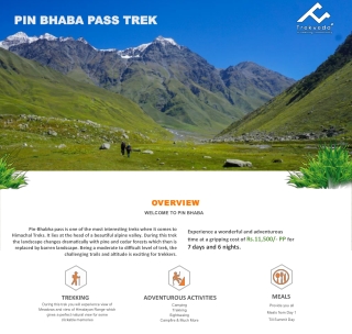 Pin Bhaba Pass Trek – Trek in Himachal