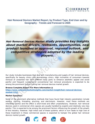 Hair Removal Devices Market - Trends and Forecast to 2025