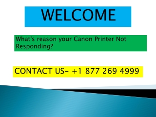 What's reason your Canon Printer Not Responding