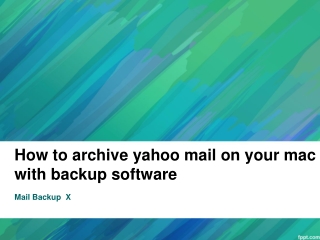 Archive Yahoo Mail